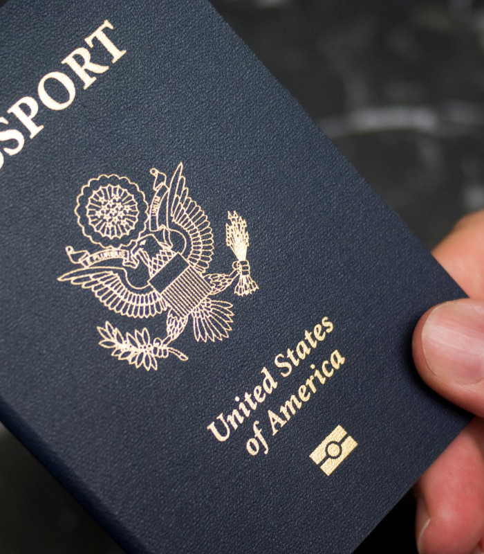 Bild von einem US-amerikanischen Reisepass