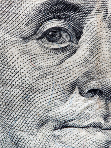 Bild von einem Ausschnitt einer Dollarnote