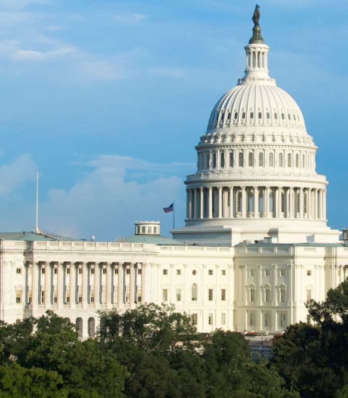 Bild von dem Kapitol in Washington dem Sitz des US-Kongresses